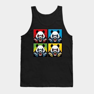 Pop Menacing Panda - Funny Panda Art Tank Top